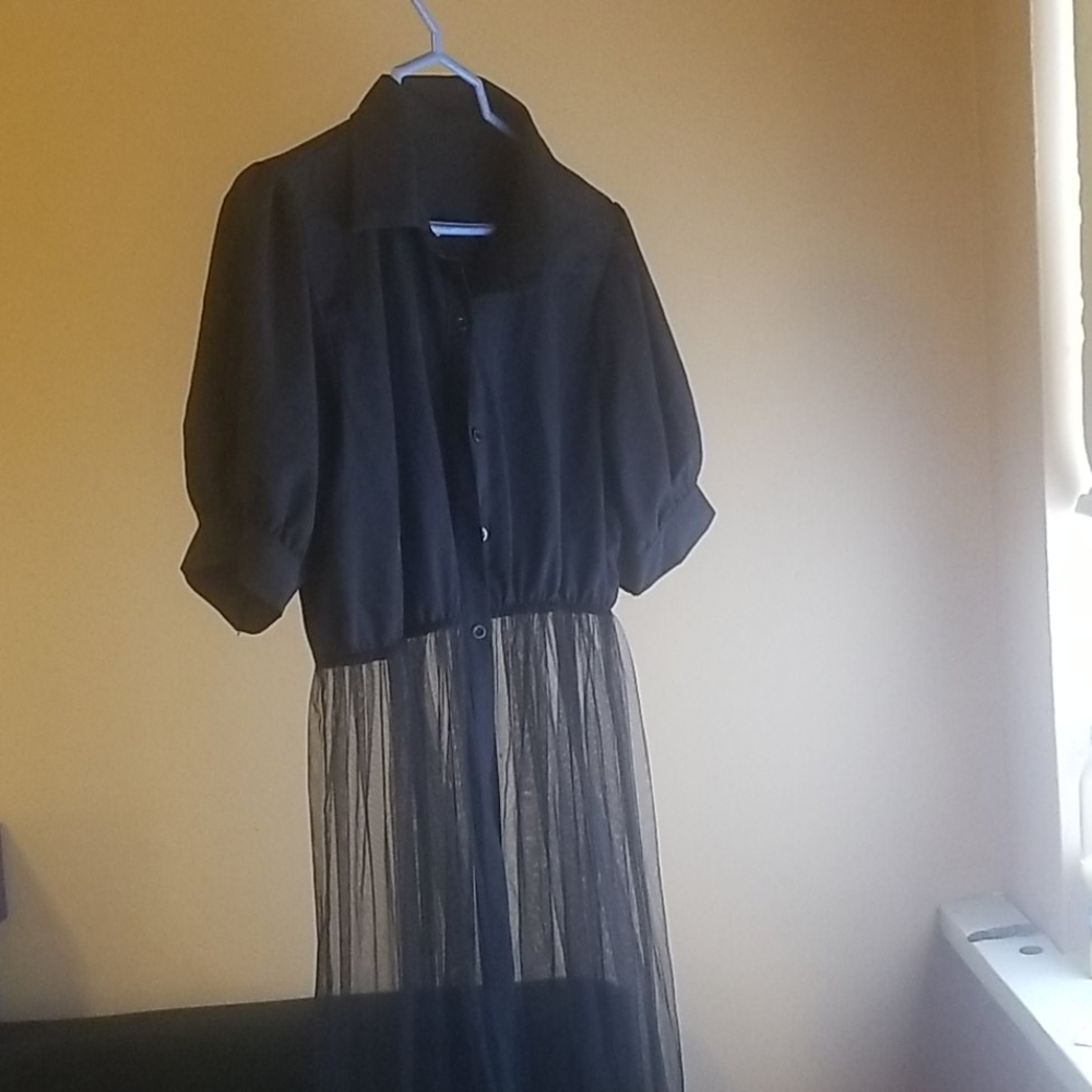 Bottom sheer dress